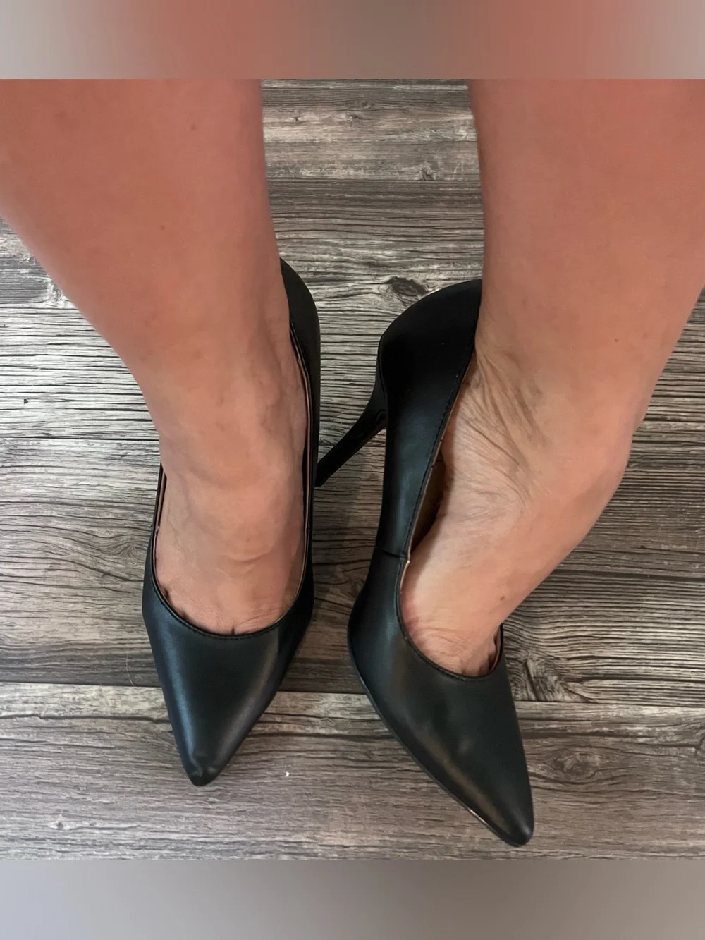 Nine West Black Pointed-Toe Heels - Picture 3 of 4